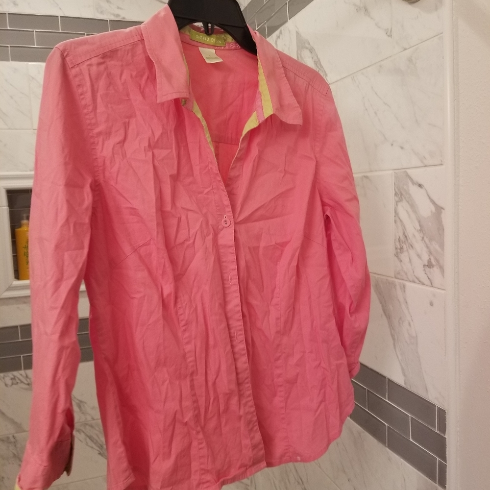 Sigrid Olsen, womens button up, size Large